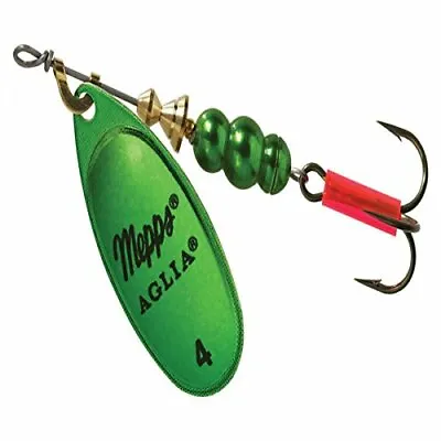 Mepps Aglia In-Line Spinner Fishing Lure 1/2 Oz Green Platinum B5 GRP • $9.93