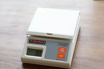 USPS Tough Scales PS50 5 LB Pound Electronic Cream Tan Postal Scale Tested Works • $40