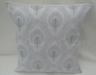 Lovely Laura Ashley Designer Cushion Cover MONTAGUE SILVER Fabric Various Sizes • £15.95
