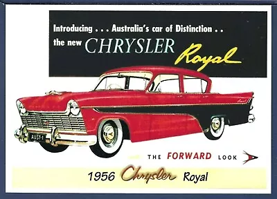 Chrysler Australia 1956 Royal 4-Door Sedan Postcard • $5