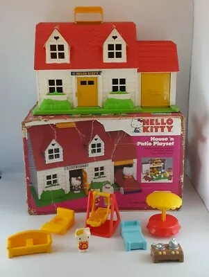 $34.99 • Buy Vintage 1984 Hello Kitty House N Patio Playhouse Child Guidance Toys Rare W/ Box
