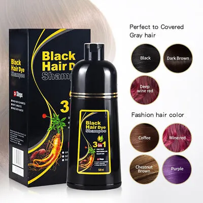 Shampoo 500ml Hair Dye Hair Dye Instant Fast Permanent Natural Coconut DYE Color • $19.95