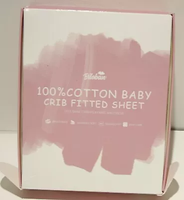 Biloban Mini Crib Playard Sheets Cotton Fitted Hearts And Stripes 2pk 39 X27  • $16.20