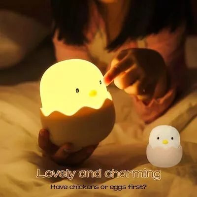 Eggshell Night Light LED Night Lamp Child Touch Sensor Night Light Easter Gifts • $6.99