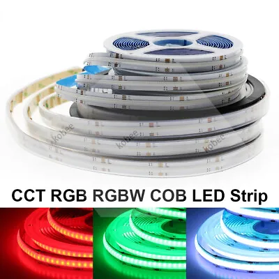 RGB RGBW COB LED Strip 12V 24V High Brightness High Density Flexible Waterproof • $36