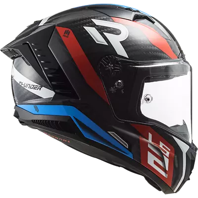 £419.99 • Buy Ls2 Ff805 Thunder Carbon Fibre Acu Gold Full Face Motorcycle Crash Helmet Supra