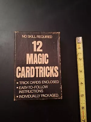 Vintage 12 Magic Card Tricks No Skill Required Instructions Morgan Press 1970 • $18.99