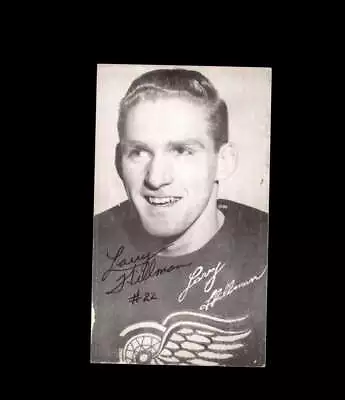 Larry Hillman Signed JD McCarthy Vintage Postcard 1950`s 60`s Detroit Red Wings  • $17