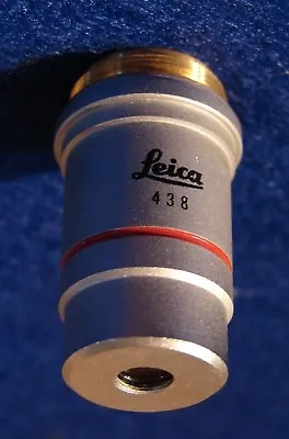$109 • Buy Leica ACHRO 438 Microscope Objective 4x 0.10 NA ∞/0.17 