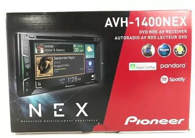 Pioneer AVH-1400NEX Bluetooth DVD W/bypass CarPlay USB CD AMFMXM 6.2  Car Stereo • $399.99