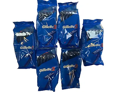 30 X Gillette 2 Men's Disposable Razors (6 Packs Of 5) Job Lot • £12.50