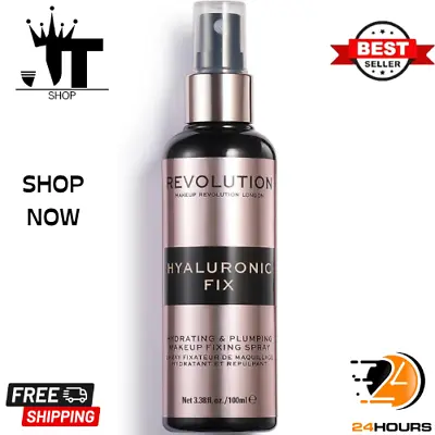 Makeup Revolution  Fixing SprayLong-Lasting Makeup-All-Day Hydrated  100 Ml • £7.82