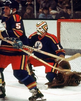 $5.99 • Buy 1970's Denis Herron Kansas City Scouts Color Game Action  8 X 10 Photo Picture