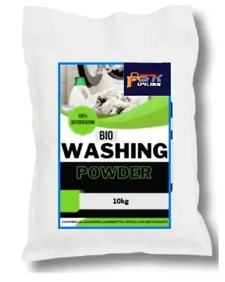 Washing Powder Bio 10kg Detergent Sack Fresh Premium Over 500 Washes • £17.49