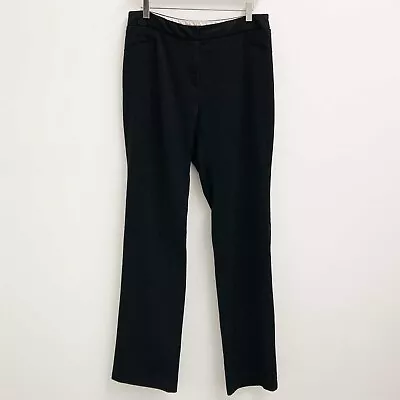 £10 • Buy M&S Black Straight Leg Trousers UK12L
