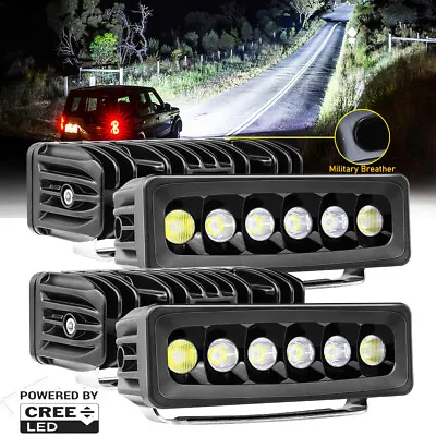 4x 6inch Cree LED Work Light Bar Spot Fog Driving Lamp 4WD Offroad Truck ATV SUV • $119.99