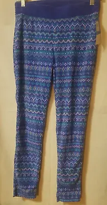NWT Columbia Youth LARGE Nordic Print MicroFleece Glacial Legging Pull Up Pant • $29.99