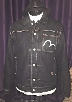 Evisu Mens Denim  Jacket XL  • $550