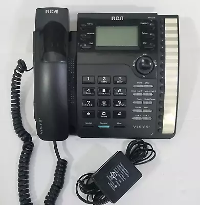 RCA ViSYS 25203RE1-A 2 Line Business Speaker Phone With Power Cord *Tested Works • $49