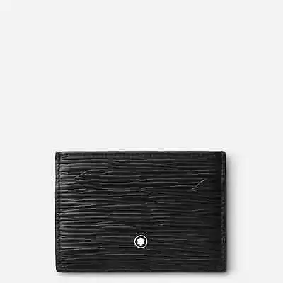 New Montblanc Meisterstück 4810 Textured-Leather Card Holder 5cc MB130930 • $230