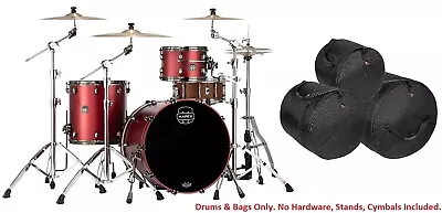 Mapex Saturn Evolution Hybrid Tuscan Red Lacquer Drums 22x1612x816x16 | Dealer • $2159