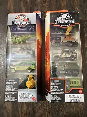 Matchbox Set Jurassic World Submarine Rig  Jeep Triceratops Explorer 10 Pack Set • $29.95