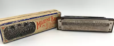 Marine Band M.Hohner No.1896 Key C Harmonica In Box. Lot.64 • $5.50