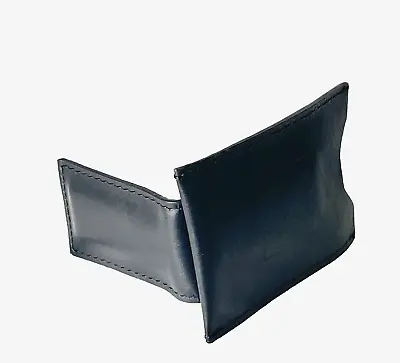 NEW BLACK MENS LEATHER Magnetic Money Clip Bifold Wallet Front Pocket • $8.99