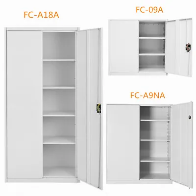 £119.99 • Buy Panana Metal Filing Cabinet 2 Doors Office Storage Lockable Cupboard 3/4/5 Tiers