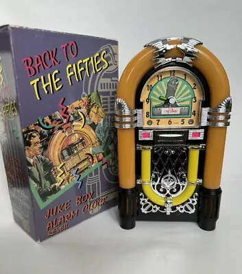 BACK TO THE FIFTIES JUKE BOX ALARM CLOCK -Reveil-Lights Up Brand New In Box • $24.95