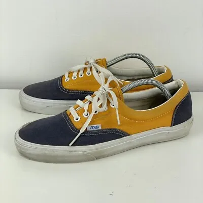 VANS Era Blue Sun Yellow Mens Trainers Shoes Size UK 9 • £24.99