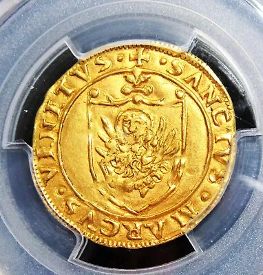 Italy: Venice 1523 Gold Scudo Fr-1448 PCGS MS-61 (3.37gms). • $1988.88