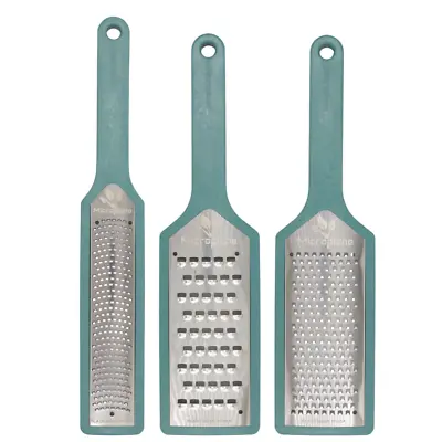 Microplane EcoGrate 3 Piece Grater Set - Peacock Blue • $44.97