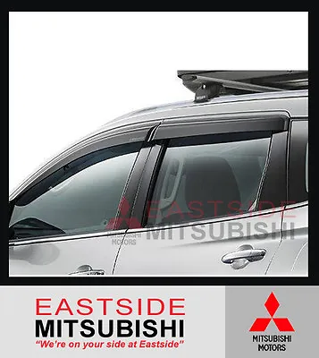 Genuine Mitsubishi Pajero Sport Qe Qf Slimline Weathershields Set Of 4 Mz330934 • $141.77