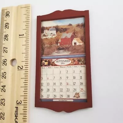 Miniature Calendar Rocky Ridge Little House On The Prairie Dollhouse Diorama • $21.99