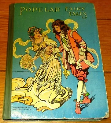 Vintage Popular Fairy Tales H/C Mcloughlin Brothers W/Cinderella+Sleeping Beauty • $30