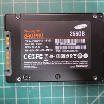 256GB Samsung 840 PRO SSD Solid State Drive 2.5  MZ-7PD256 • $47.95