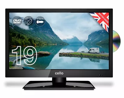 £169.99 • Buy CELLO 19  INCH LED 12v 24v TV TRAVELLER  TV DVD FREEVIEW HD & SAT CARAVAN TV
