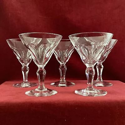 Set Of 5 Crystal Glass Sherry Glasses (7C) MO#8753 • $6.52