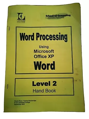 Word Microsoft Office XP Word Processing • £5.99