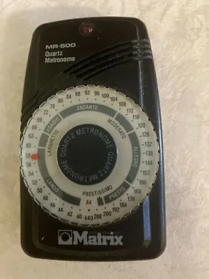 Matrix MR-500 Quartz Metronome—Old-school Style Barely-used Condition • $14.90