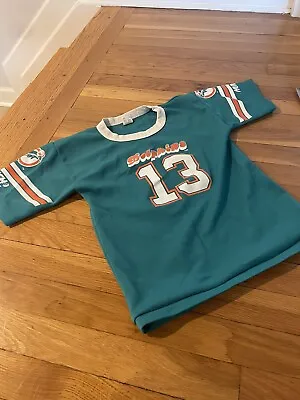 Hutch Miami Dolphins Youth Size M Shirt Florida #13 Single Stitch Vintage • $28