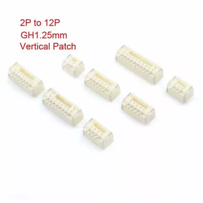 Vertical Patch SMD 2P To 12P GH1.25mm With Buckle Socket Connector 1.25mm Pitch • $2.54