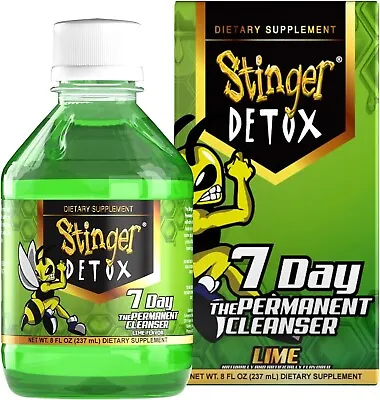 Stinger Detox 7-Day Permanent Drink – Lime Flavor – 8 FL OZ • $19.49