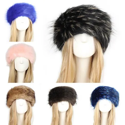 £5.03 • Buy Women's Winter Russian Fluffy Faux Fur Headband Hat Thick Ear Warm Snow Ski Caps