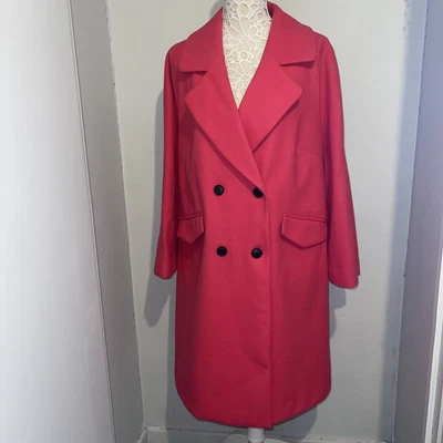 £17.70 • Buy Womens Stunning Hot Pink Swing Coat Plus Size