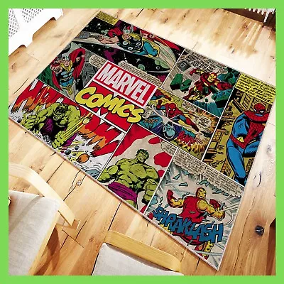 Marvel Comics Panel Rug Awesome Christmas Gift Best Gift For Geeks Anime Rug • £156.36