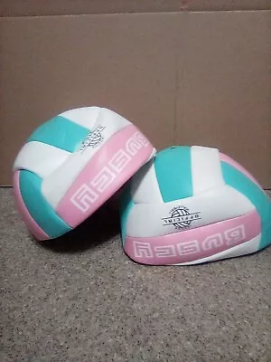 Buscy Official Indoor Volleyball - Pink White Green • $19.99