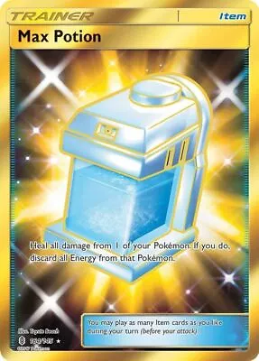 Max Potion - 164/145 - Pokemon Guardians Rising Sun & Moon Secret Rare Card NM • $10.83