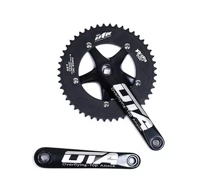 48T Alu Alloy OTA Single Speed Track MTB Bike Fixed Gear Bike Cranks Multicolour • $103.55